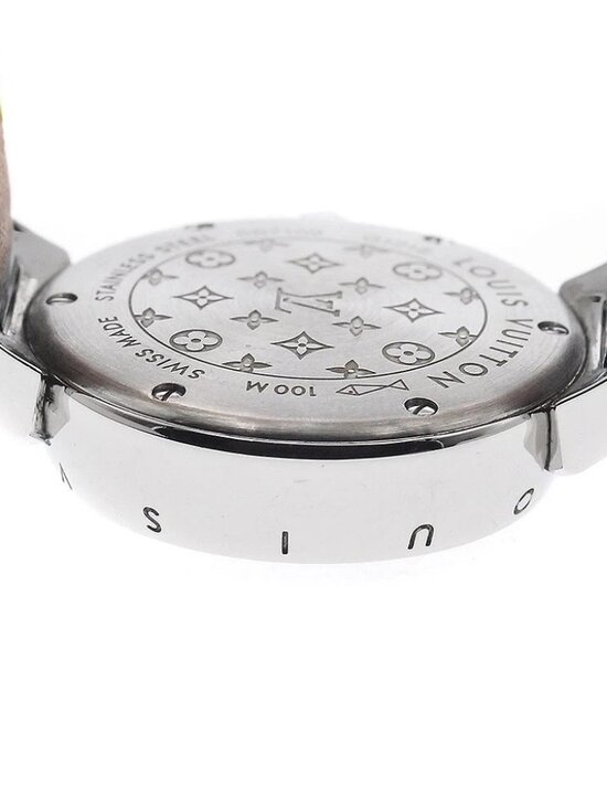 LOUIS VUITTON Tambour Q1218 heart Silver Dial Quartz Ladies Watch_922471 main image 11
